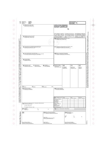 Lettera vettura internaz.CMR MC 5cop. autor. modulo cont.12"x24cm Data Ufficio 8930M5000 DATA UFFICIO MAGAZZINO-TRASPORTI