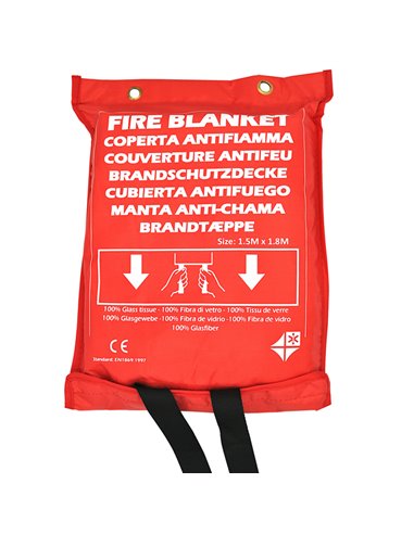 Coperta antifiamma EN 1869 cm.150x180 COP215/A COP215/A PVS VALIGETTE PRONTO SOCCORSO E DISPOSITIVI SALVAVITA
