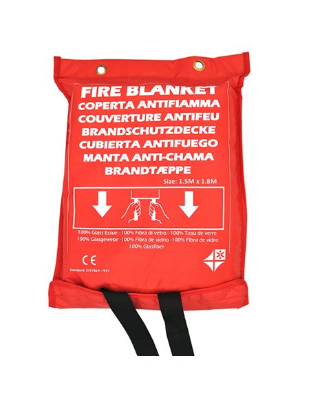 Coperta antifiamma EN 1869 cm.150x180 COP215/A COP215/A PVS VALIGETTE PRONTO SOCCORSO E DISPOSITIVI SALVAVITA