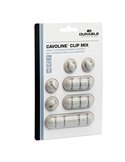 Mix di 7 Clip fermacavi adesivi - grigio - Cavoline Clip Mix Durable 5041-10