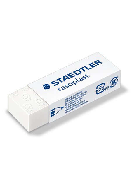 Box 20 gomme Rasoplast 526 B20 dim. 63x13x23mm bianca per matita Staedtler 526B20 STAEDTLER GOMME