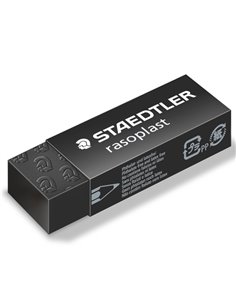 Box 20 gomme Rasoplast 526 B20-9 dim.63x13x23mm nera per matita Staedtler 526B20-9 2