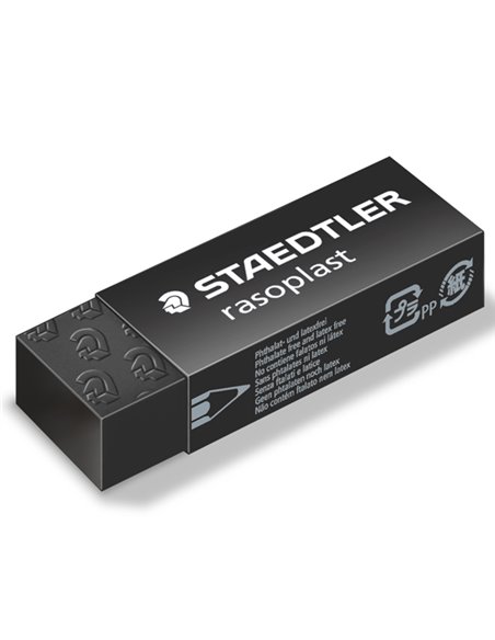 Box 20 gomme Rasoplast 526 B20-9 dim.63x13x23mm nera per matita Staedtler 526B20-9