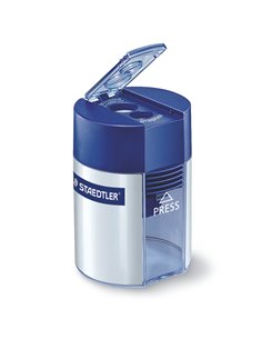 Temperamatite 2 fori c/contenitore per matite grafite Noris Staedtler 512001