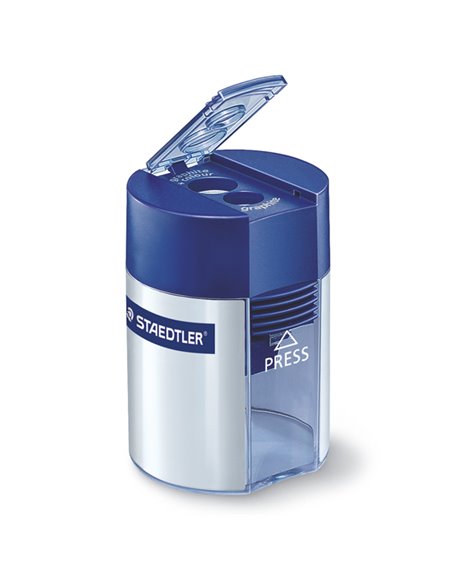 Temperamatite 2 fori c/contenitore per matite grafite Noris Staedtler 512001