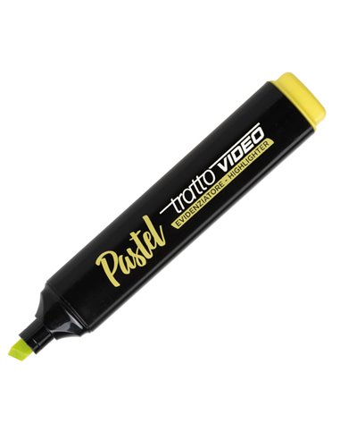 Evidenziatore Tratto Video Pastel giallo 833511 TRATTO COLORE LIQUIDO