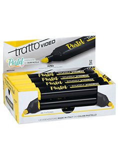 Evidenziatore Tratto Video Pastel giallo 833511 TRATTO COLORE LIQUIDO 2