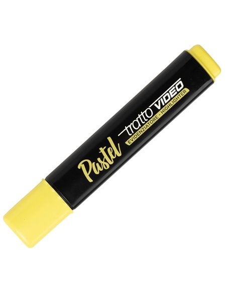 Evidenziatore Tratto Video Pastel giallo 833511 TRATTO COLORE LIQUIDO