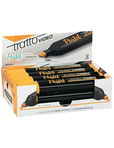 Evidenziatore Tratto Video Pastel arancione 833513 TRATTO COLORE LIQUIDO