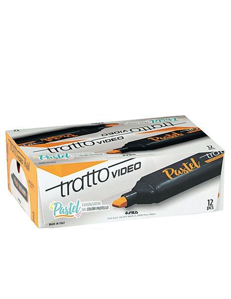 Evidenziatore Tratto Video Pastel arancione 833513 TRATTO COLORE LIQUIDO