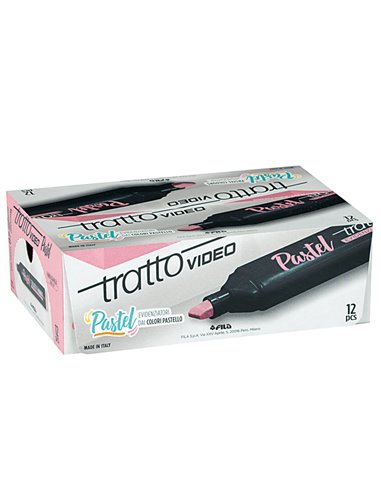 Evidenziatore Tratto Video Pastel rosa 833507 TRATTO COLORE LIQUIDO