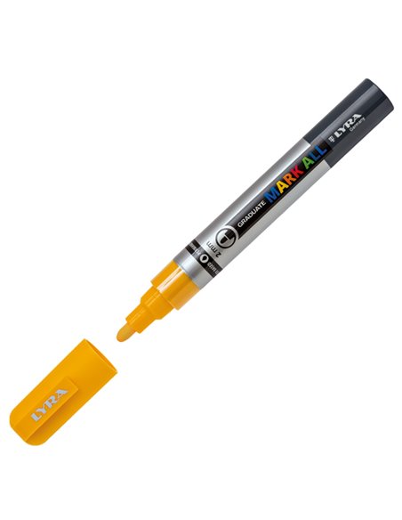 Marcatore Graduate Mark All punta tonda giallo Lyra L6820007 LYRA A BASE D'ACQUA