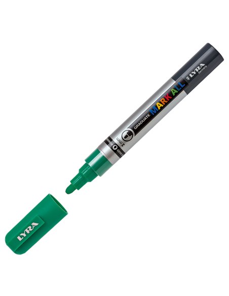 Marcatore Graduate Mark All punta tonda verde smeraldo Lyra L6820063 LYRA A BASE D'ACQUA