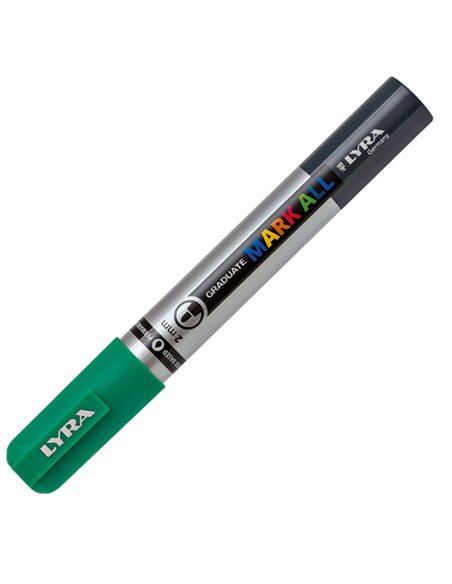 Marcatore Graduate Mark All punta tonda verde smeraldo Lyra L6820063 LYRA A BASE D'ACQUA