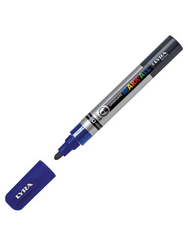 Marcatore Graduate Mark All punta tonda blu Lyra L6820050