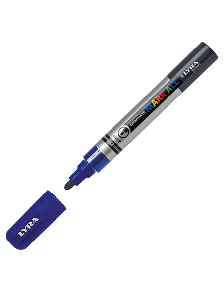 Marcatore Graduate Mark All punta tonda blu Lyra L6820050