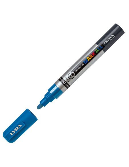 Marcatore Graduate Mark All punta tonda azzurro Lyra L6820046