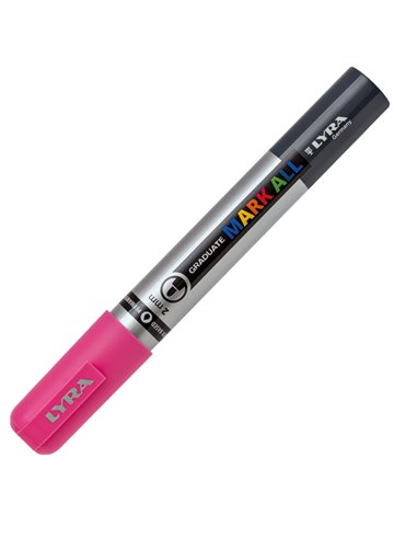 Marcatore Graduate Mark All punta tonda rosa Lyra L6820029 LYRA A BASE D'ACQUA