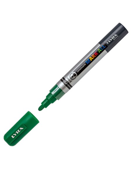 Marcatore Graduate Mark All punta tonda verde prato Lyra L6820067