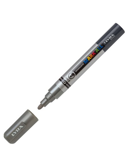 Marcatore Graduate Mark All punta tonda argento Lyra L6820251