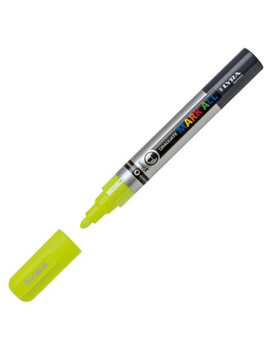 Marcatore Graduate Mark All punta tonda giallo fluo Lyra L6820304