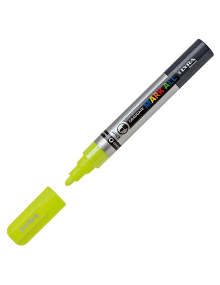 Marcatore Graduate Mark All punta tonda giallo fluo Lyra L6820304