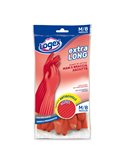 Guanti in lattice Extralong tg. M Rosso 3549LXM