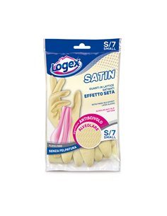 Guanti in lattice SATIN tg. S Crema 1256LXS LOGEX PROFESSIONAL GUANTI DI PROTEZIONE