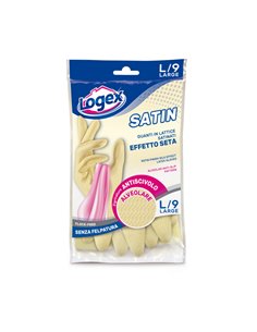 Guanti in lattice SATIN tg. L Crema 1256LXL LOGEX PROFESSIONAL GUANTI DI PROTEZIONE