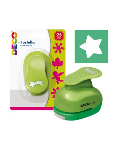 Fustella con motivo Stella dim. 25mm DECO 04826 DECO ACCESSORI DIDATTICI E LAVORI MANUALI