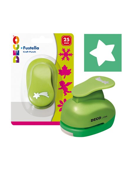Fustella con motivo Stella dim. 25mm DECO 04826 DECO ACCESSORI DIDATTICI E LAVORI MANUALI