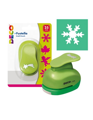 Fustella con motivo Fiocco di neve dim. 25mm DECO 10423 DECO ACCESSORI DIDATTICI E LAVORI MANUALI