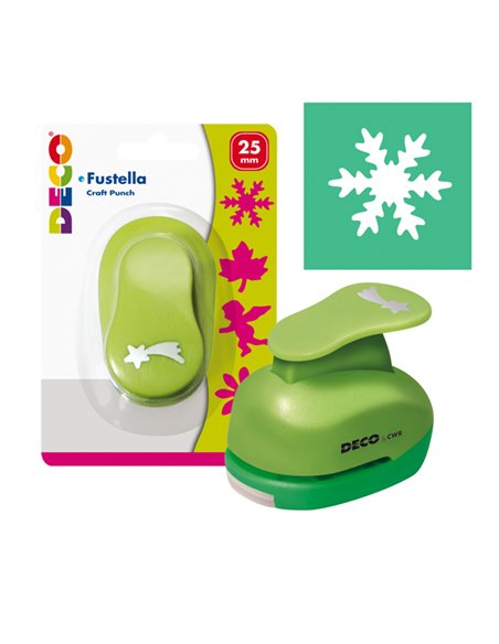 Fustella con motivo Fiocco di neve dim. 25mm DECO 10423 DECO ACCESSORI DIDATTICI E LAVORI MANUALI