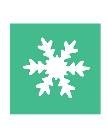 Fustella con motivo Fiocco di neve dim. 25mm DECO 10423 DECO ACCESSORI DIDATTICI E LAVORI MANUALI