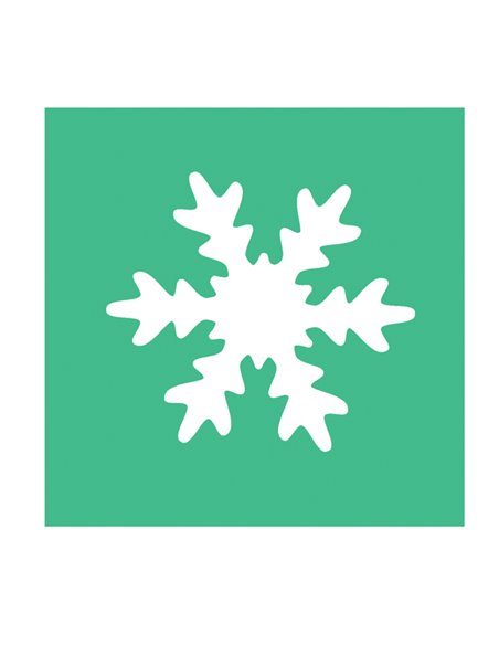 Fustella con motivo Fiocco di neve dim. 25mm DECO 10423 DECO ACCESSORI DIDATTICI E LAVORI MANUALI