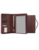 Portablocco Office con manico in ecopelle c/zip dim. 28x36cm marrone INTEMPO 8249OF33
