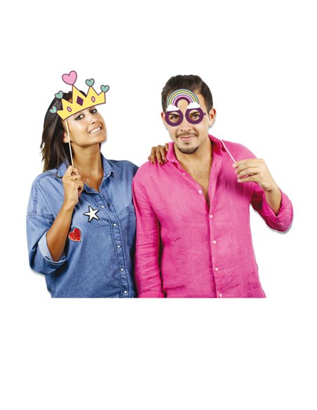 Photo Booth Unicorno 8 fantasie Big Party 81291
