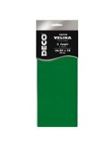 Busta 5 fogli carta velina 20gr 50x76cm verde chiaro DECO 12283/16