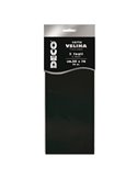 Busta 5 fogli carta velina 20gr 50x76cm nero DECO 12283/20