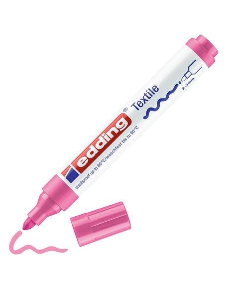 Astuccio 5 colori caldi per tessuto punta 2,0-3,0mm 4500 Edding E-4500/5S-999 EDDING SPECIALI (CD-VETRO-TESSUTI-ECC.)