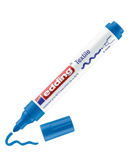 Astuccio 5 colori freddi per tessuto punta 2,0-3,0mm 4500 Edding 4-4500-5099 EDDING SPECIALI (CD-VETRO-TESSUTI-ECC.)