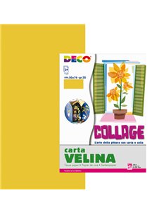 Busta di carta velina 24fg 50x76cm oro DECO 05322