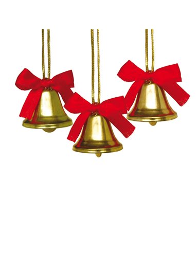 Busta 10 campanellini dim. 22mm in metallo color oro 11491 DECO 11491 DECO ACCESSORI DIDATTICI E LAVORI MANUALI