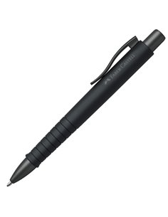 Penna a sfera 0,7mm Poly Ball Urban fusto all black Faber Castell 241190 FABER-CASTELL A SCATTO