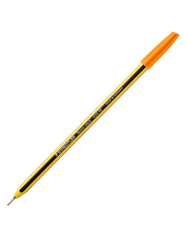 Scatola 10 penna a sfera 434 Noris Stick arancione 1,0mm STAEDTLER 434 04 STAEDTLER CON CAPPUCCIO