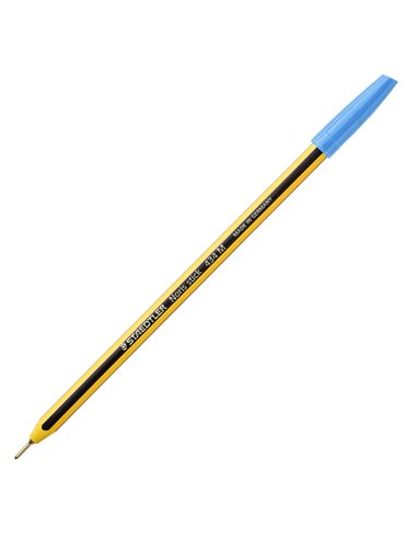 Scatola 10 penna a sfera 434 Noris Stick azzurro chiaro 1,0mm STAEDTLER 434 30 STAEDTLER CON CAPPUCCIO