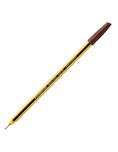 Scatola 10 penna a sfera 434 Noris Stick marrone 1,0mm STAEDTLER 434 76 STAEDTLER CON CAPPUCCIO