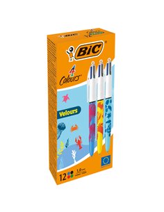 Scatola 12 penna sfera scatto 4 COLORI Velours 9672771