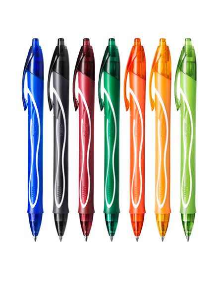 Box 30 penne sfera scatto 10 colori assortiti Gelocity quick dry BIC® 999460 BIC A SCATTO