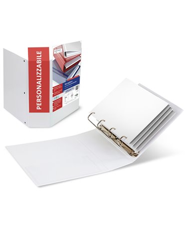 Raccoglitore STELVIO TI 100 A4 4Q 22x30cm bianco personalizzabile SEI ROTA 36994601 SEI ROTA RACCOGLITORI PERSONALIZZABILI